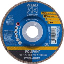Pferd Polifan PFF 125 PSF STEELOX lamellás csiszoló korong, 125mm, Z60, 10 db (67666125)