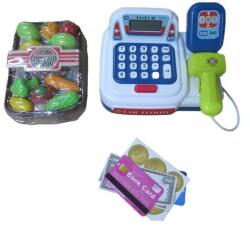 Man Yuk Toys Elektromos pénztár játékkészlet, kék-fehér (CF8225)