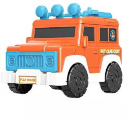 Manyuk Állatgondozó játékautó szett, 33 db-os (BX20)