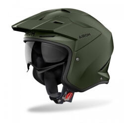 Airoh Kombakt Military Green Matt Cască Moto Jet ECE 22.06 1150gr cu Sunvisor AIR000KRA482 (AIR000KRA482)