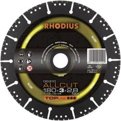 Rhodius DG210 AllCut gyémánt vágókorong, 180mm (303390)