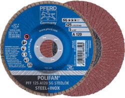 Pferd Polifan PFF 125 A 120 SG STEELOX lamellás csiszoló korong, 125mm, 10 db (67612125)