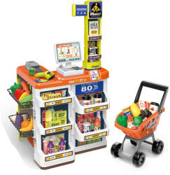 Man Yuk Toys Szupermarket játékszett bevásárlókocsival, 60 db-os (668-132)