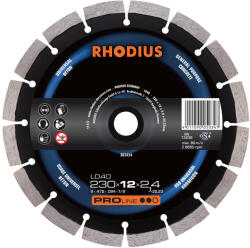 Rhodius LD40 gyémánt vágókorong, 230mm (302454)