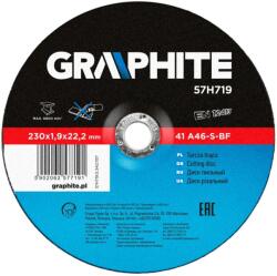 GRAPHITE 57H719 fém vágókorong, 230mm (57H719)