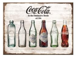 Nostalgic Art Germany Magnet 6 x 8cm - Coca-Cola Bottle Timeline - Evolutia Sticlei în Timp (633)