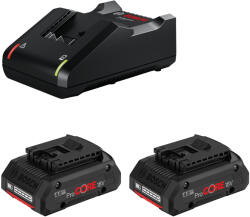 Bosch ProCORE18V Professional akkumulátor és GAL 18V-40 töltő szett, 18V, 2x 4.0 Ah (1600A01BA3)