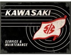 Nostalgic Art Germany Magnet 6 x 8cm - Kawasaki - Tank Logo - Sigla Tank (1845)