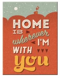 Nostalgic Art Germany Magnet 6 x 8cm - Home Is Wherever I'M With You - Acasa E Acolo Unde Sunt Langa Tine (617)