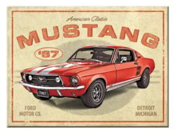 Nostalgic Art Germany Magnet 6 x 8cm - Ford Mustang Gt 1967 Red - Rosu (2246)