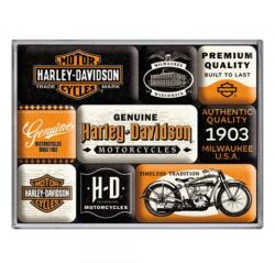 Nostalgic Art Germany Set magneți Harley-Davidson Genuine Motorcycles Milwaukee - Motociclete Autentice Din Milwaukee (2470)