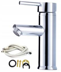 Focus Sanitar Fürdőszobai Csaptelep Mosdó Kifolyócső Króm Alacsony Álló Loft Klasszikus (6001061)