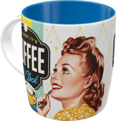 Nostalgic Art Germany Cană ceramică 330ml - Coffee O' Clock - Ora de cafea (1109)