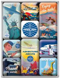 Nostalgic Art Germany Set de magneți Pan Am - Travel The World - Sa Calatorim în Lume (2172)