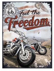 Nostalgic Art Germany Magnet 6 x 8cm - Route 66 Freedom - Soseaua 66 - Libertate (1913)