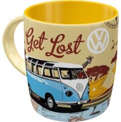 Nostalgic Art Germany Cană ceramică 330ml - Volkswagen Bulli - Let's get lost - Hai să rătăcim (1118)