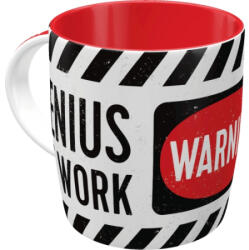 Nostalgic Art Germany Cană ceramica 330ml - Genius At Work - Atentie geniu la munca (388)