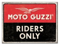 Nostalgic Art Germany Magnet 6 x 8cm - Moto Guzzi - Riders Only - Doar Soferi de Moto Guzzi (1846)