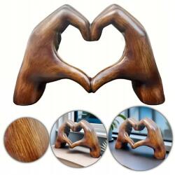 Dikom Szobor Szív figura műgyanta kéz Dekoráció Dikom kéz Valentin Nap (FH340473)