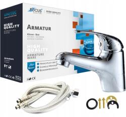 Focus Sanitar Fürdőszobai Csaptelep Mosdó Csaptelep Álló Króm Fix Kifolyócső (6000776)