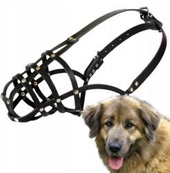 Dingo Szájkosár kutyáknak, Dingo Szegecselt Bőr NO. 12 (körfogat 44cm) Kaukázus (15132)