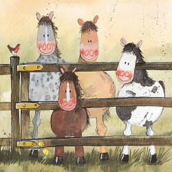 Alex Clark Képeslap Alex Clark borítékkal, 14x14 cm, Pónik (AC28)