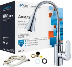 Focus Sanitar Konyhai Csaptelep Kétfunkciós Kifolyócső Mosogatóhoz Króm Hajlékony (6001968)