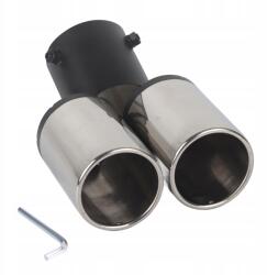 3F Quality Hangtompító Kipufogó Vég Dupla Burkolat Kipufogócső 55*62*160MM