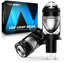 NOVSIGHT Lămpi Autoturismului & Motocicletei H4 LED 6500K Alb rece 12-24V 80W 2buc A500-T4-H4 (A500-T4-H4)