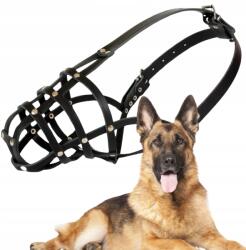 Dingo Kutyaszájkosár, Dingo Szegecselt Bőr No. 5 (körfogat 27cm) Német Juhászkutya (15125)