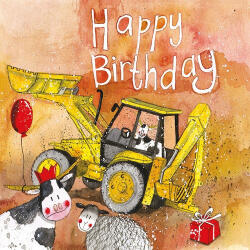 Alex Clark Képeslap Alex Clark borítékkal, 14x14 cm, markoló HBD (AC646)