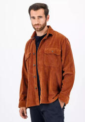 Fynch-Hatton Overshirt Cu Mânecă Lungă Din Catifea Raiată În Linie Regular Fit Camel 14108003-804 (14108003-804)
