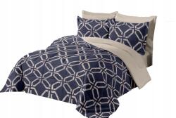  Ágynemű Garnitúra 160X200 Pamut-szatén 2XPÁRNAHUZAT 70X80 Több Minta (POS_160X200_1049)