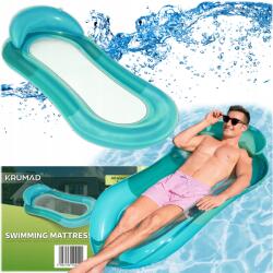 KRUMAD Egyszemélyes felfújható matrac Víz Medence Strand napozóágy Függőágy Fejtámla (KMDW128)