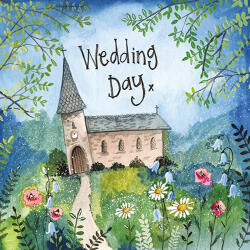 Alex Clark Képeslap Alex Clark borítékkal, 14x14 cm, templom (AC721)