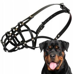 Dingo Kutyaszájkosár, Szegecselt Bőr No. 9 (körfogat 35cm) Rottweiler Közepes