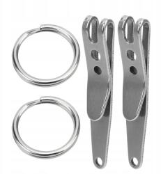 2 Db Zsebkészítő Klipsz Kulcstartóhoz 40x7mm