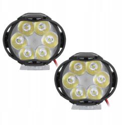 2 Db 6 Led-es Motorkerékpár Reflektor Lámpa 12V 8W