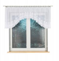  Függöny kész béka 80x400 jacquard karnis 400x80 fehér (lambrekin 80x400)