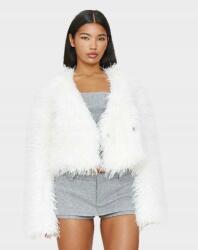 Prettylittlething Fehér Rövid Klasszikus Műszőrme Szőrme Oversize Prettylittlething 42