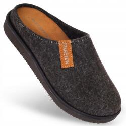 PanSzew Férfi Papucs Filc Meleg Otthoni Papucsok Lábbelik 40-46 PanSzew (Kapcie Męskie Skórzane Wełniane Ocieplane 40)