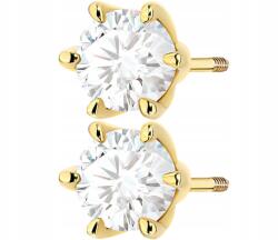 ZŁOCISTO Arany Fülbevaló 585 Laboratóriumi Gyémántok 1, 40 Ct Csavart Stift Arany (DLA DZIEWCZYNY NARZECZONEJ)