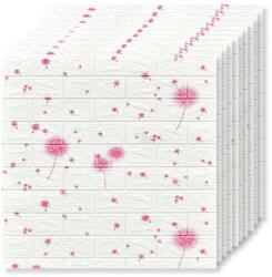 Tapetoo Home Decor 40 x 3D Tapetoo Home Decor® tapéta csempe készlet, Pink Puff, 70 x 77 cm, 2, 5 mm, 21, 2 négyzetméter (set-40xTapet-3D-Cod-58-Puf-Roz)