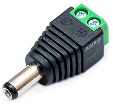 ANRO LED DC - Sorkapocs átalakító (2.1x5.5 mm) - apa (DCM5521 DC CONNECTOR MALE 2.1*5.5mm)