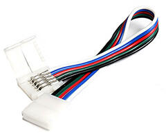 Anro LED Forrasztásmentes sarokelem RGBW LED szalagok toldásához (12 mm széles - 5 eres) (SL-SFA12112)