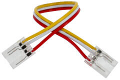 Anro LED GTLED forrasztásmentes sarokelem csatlakozó COB CCT LED szalag toldásához (10 mm széles - 3 eres) 14 cm vezetékkel (SL-COB10212D)