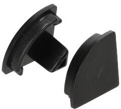 ANRO LED Profile ALP-006 Fekete - Végzáró elem alumínium sarokprofilhoz, műanyag, fekete (LP202B-END)