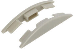 ANRO LED Profile ALP-021 Ezüst - Végzáró elem alumínium burkolatváltó LED profilhoz, műanyag, szürke (LP104-END)