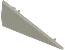 ANRO LED Profile ALP-033 Ezüst - Végzáró elem alumínium LED profilhoz, műanyag, szürke - Bal oldali (LP403-END-LEFT)