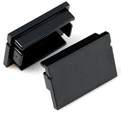 ANRO LED Profile ALP-008 Fekete - Végzáró elem alumínium U profilhoz, műanyag, fekete (LP107B-END)